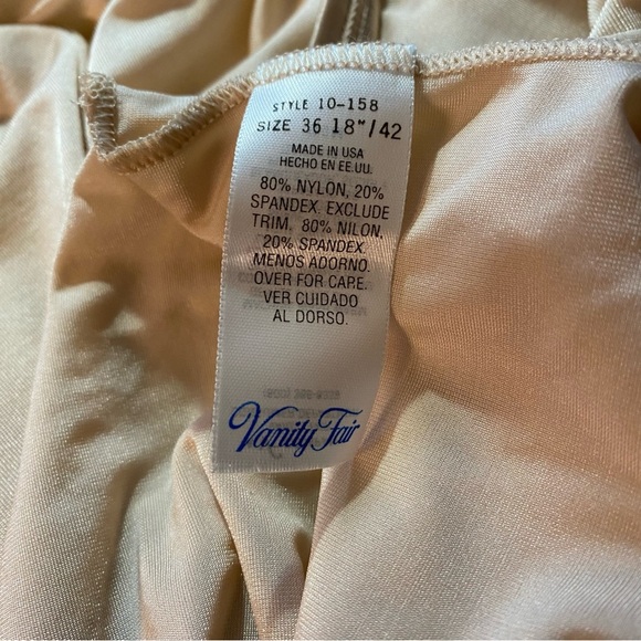 Vanity Fair Vintage Beige Slip Sz-18 - Picture 4 of 4